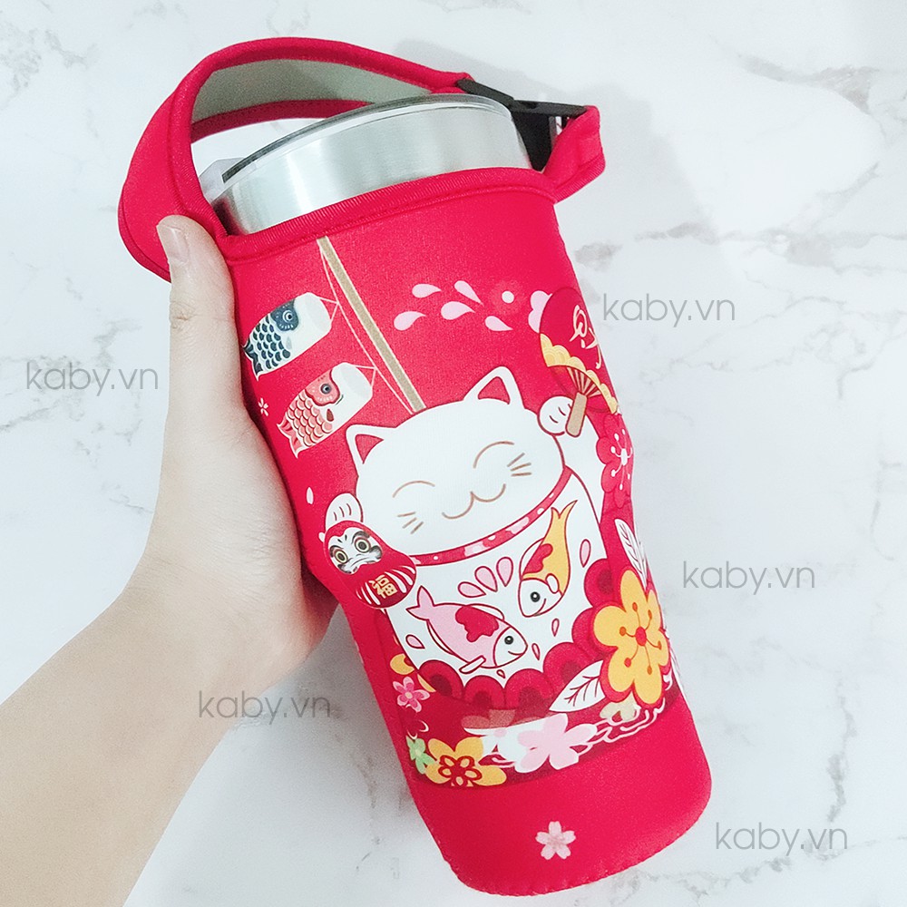 [Có Video] Túi Đựng Ly Giữ Nhiệt Thái Lan 900ml - Phụ Kiện Ly Giữ Nhiệt