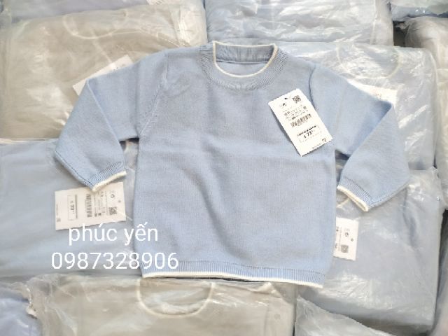 Sale !!!  ÁO LEN TRƠN ZARA DÁNG BASIC BÉ TRAI  _Super_Sale _Super_Sale