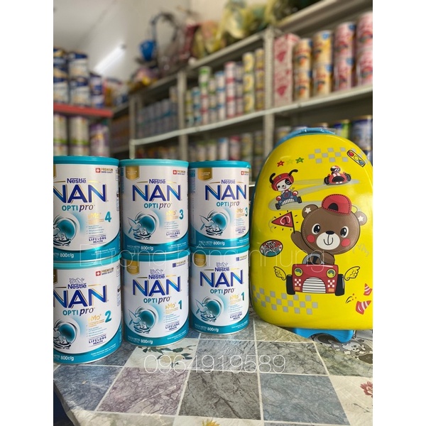 Sữa Nan Nga 400g, 800g 1,2,3,4 mẫu mới