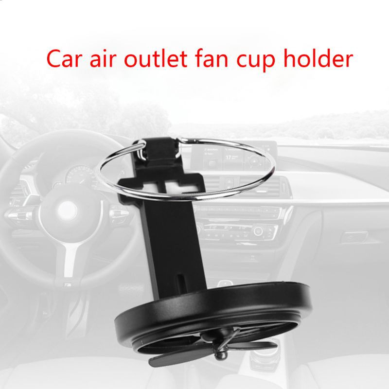 SUN Universal Folding Cup Holder Auto Car Air-Outlet Drink Holder with Fan Car Beverage Bottle Cup Car Frame for Truck Van Drink