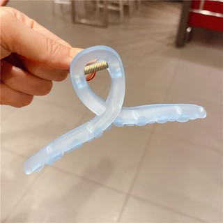 Kẹp tóc càng cua dài màu thạch đẹp KT31