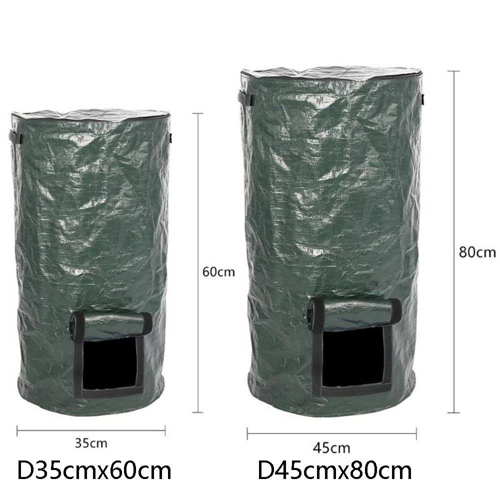 Túi Đựng Phân Bón Hữu Cơ Bằng PE Có Nắp Có Thể Thu Gọn Thân Thiện Với Môi Trường Cho Nhà Bếp/Sân Vườn