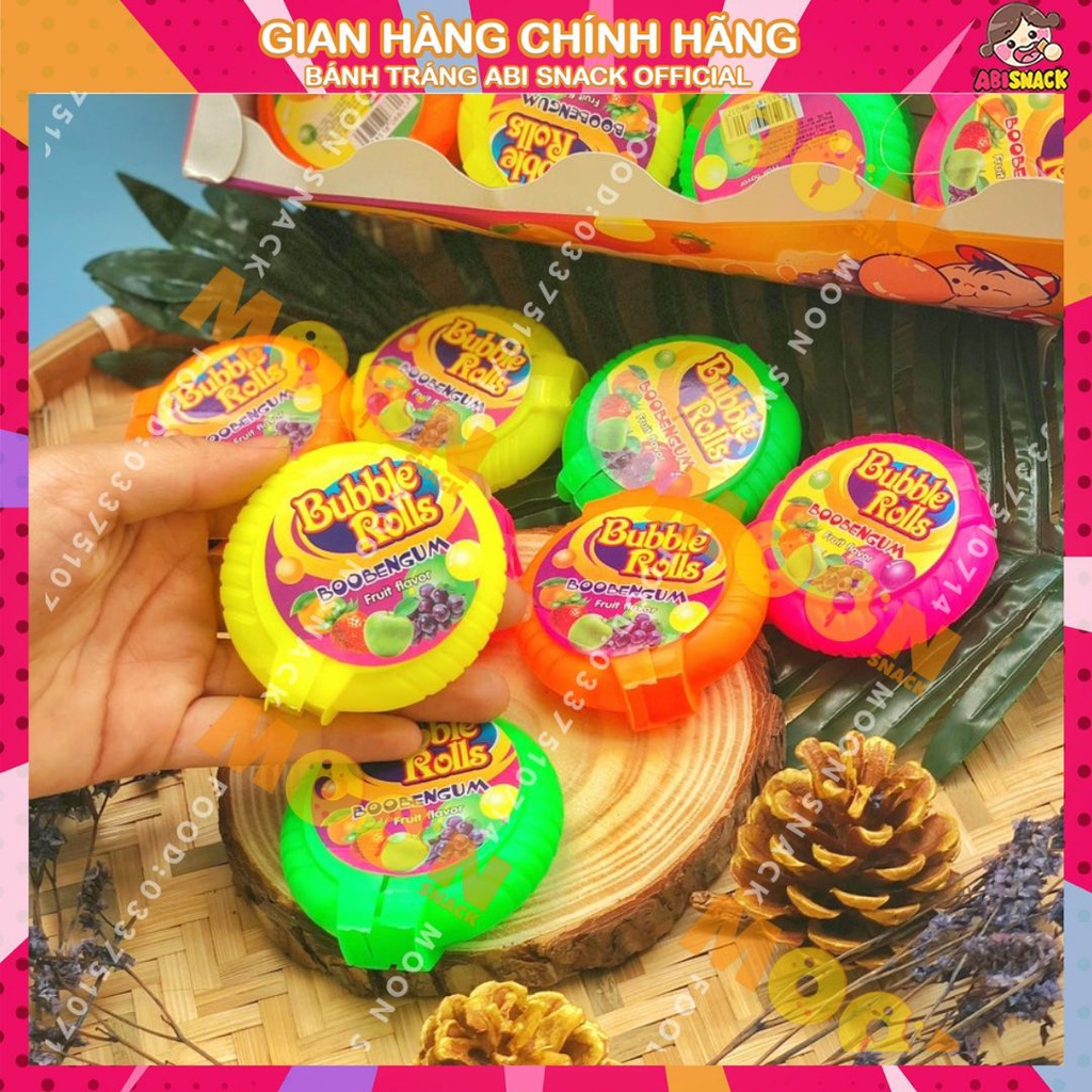 [ĐỒNG GIÁ 5K] Kẹo Cao Su Cuộn Buble Rolls Boobengum Hàng Việt Nam