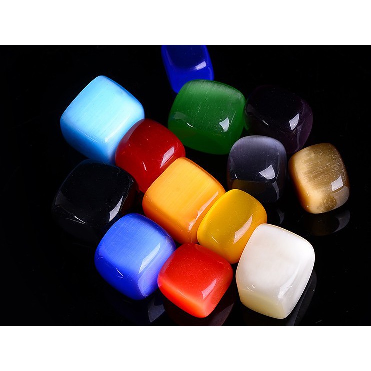 Viên đá thanh tẩy Opal Cat Eye D3 phong thủy chơi tarot | BigBuy360 - bigbuy360.vn