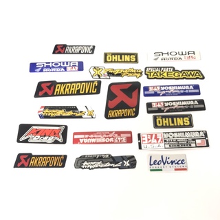 [Mới] Tem nhôm dán Pô xe, ống xả xe gắn máy Yoshimura - Ohlins - Leovince
