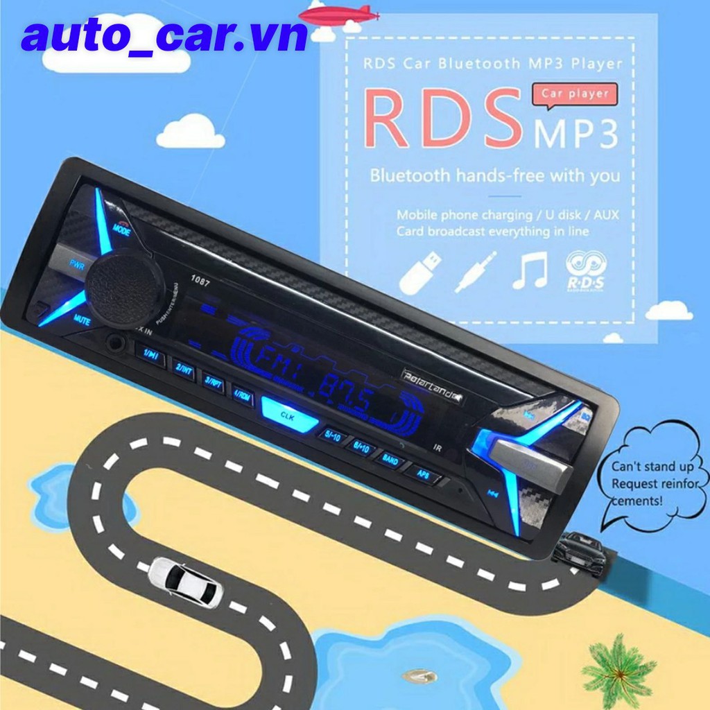 ĐẦU DVD 1 DIN CÓ BLUETOOTH CHO XE OTO, XE TẢI DC-12V