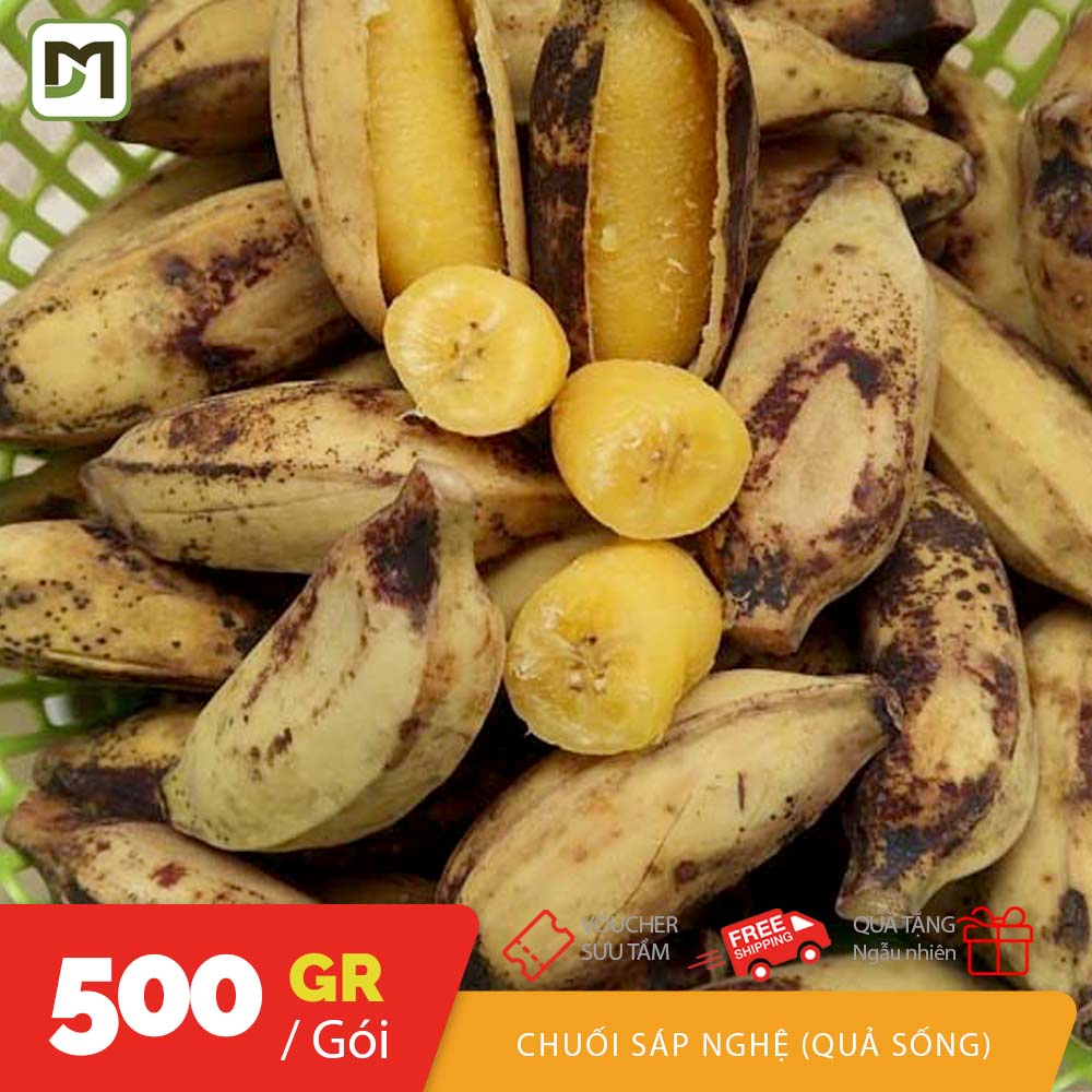 Túi 1KG chuối sáp Nghệ chuối sống dùng để nấu chín để ăn