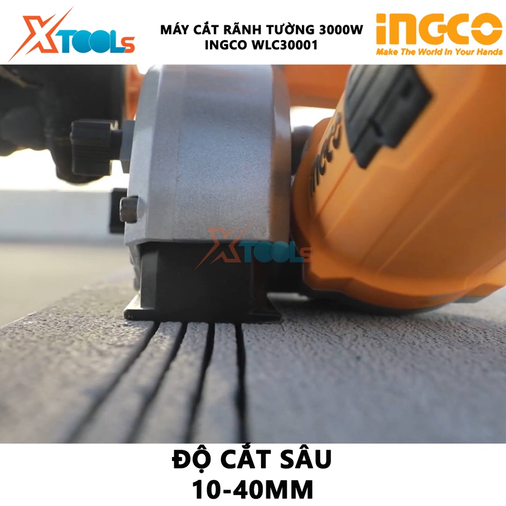 Máy cắt rãnh tường INGCO WLC30001 máy phay rãnh tường 3000W