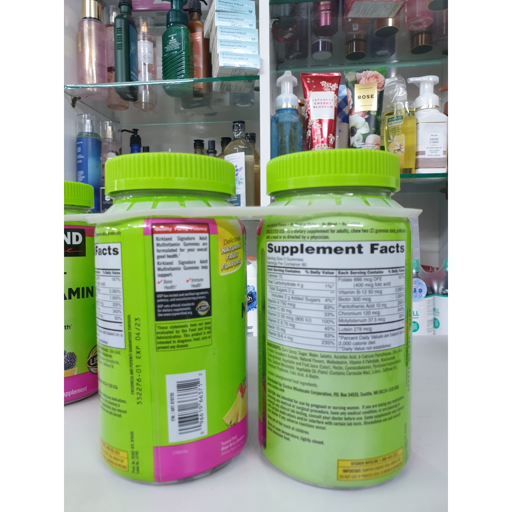 Kẹo Dẻo Bổ Sung Vitamin Cho Người Lớn Kirkland Adult Multivitamin Gummies