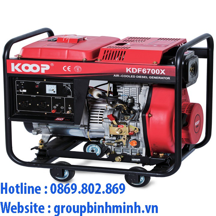 Máy Phát Điện Chạy Dầu 5Kw Koop KDF6700X