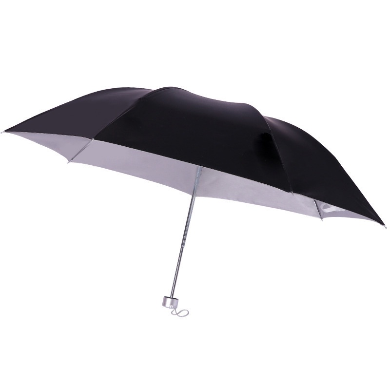 [TẶNG QUÀ] Ô bạc che mưa gấp gọn bỏ túi, dù che nắng cầm tay siêu nhẹ nhỏ gọn- JANNA