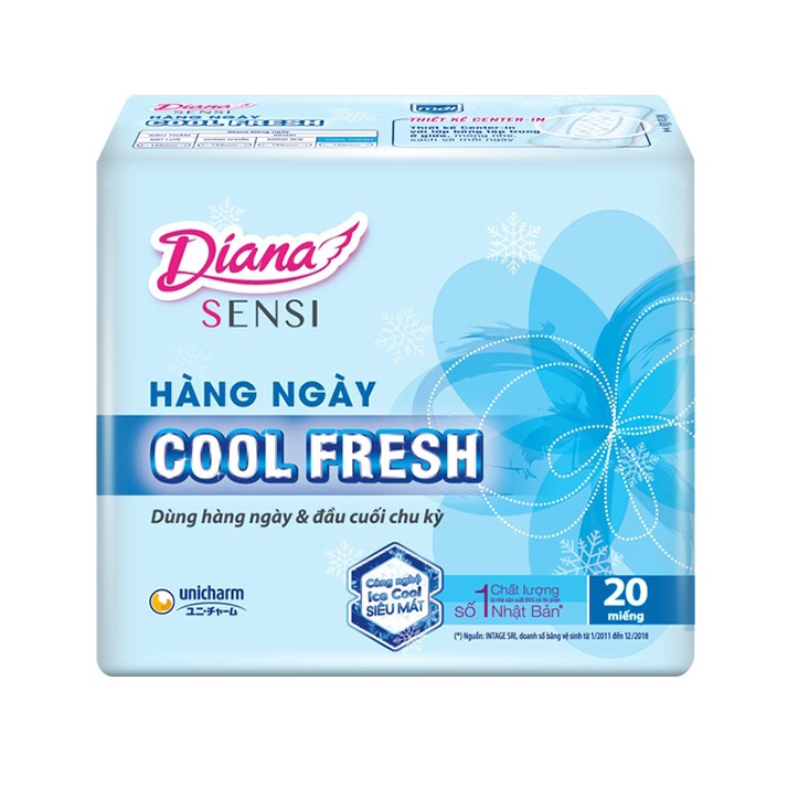 Băng Vệ Sinh Hằng Ngày Diana sensi cool Fresh 20 miếng