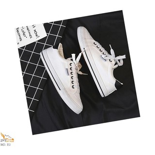 Giày Bata nữ 3 màu đen đỏ trắng - Mã B2