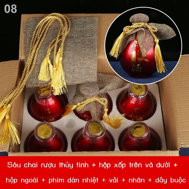 Chai rượu gốm cổ trống bọt nhanh bao bì giả