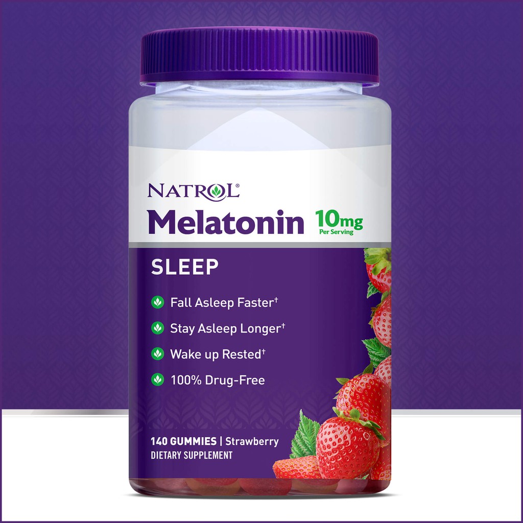 Kẹo dẻo ngủ ngon Natrol Melatonin Gummies 90 viên