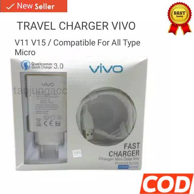 Cục Sạc V1020D Cas Cho Vivo Ori 100% V15 V12 V11 V9 V7 V5 Y71 Y83 Y95 Micro 2a