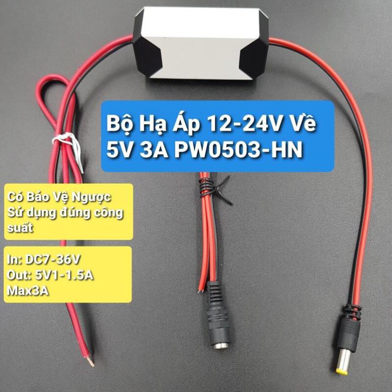 Bộ Hạ Áp, Mạch Chuyển Nguồn DC12-24V Về DC5V 3A PW0503-Shoplinhkien.HN