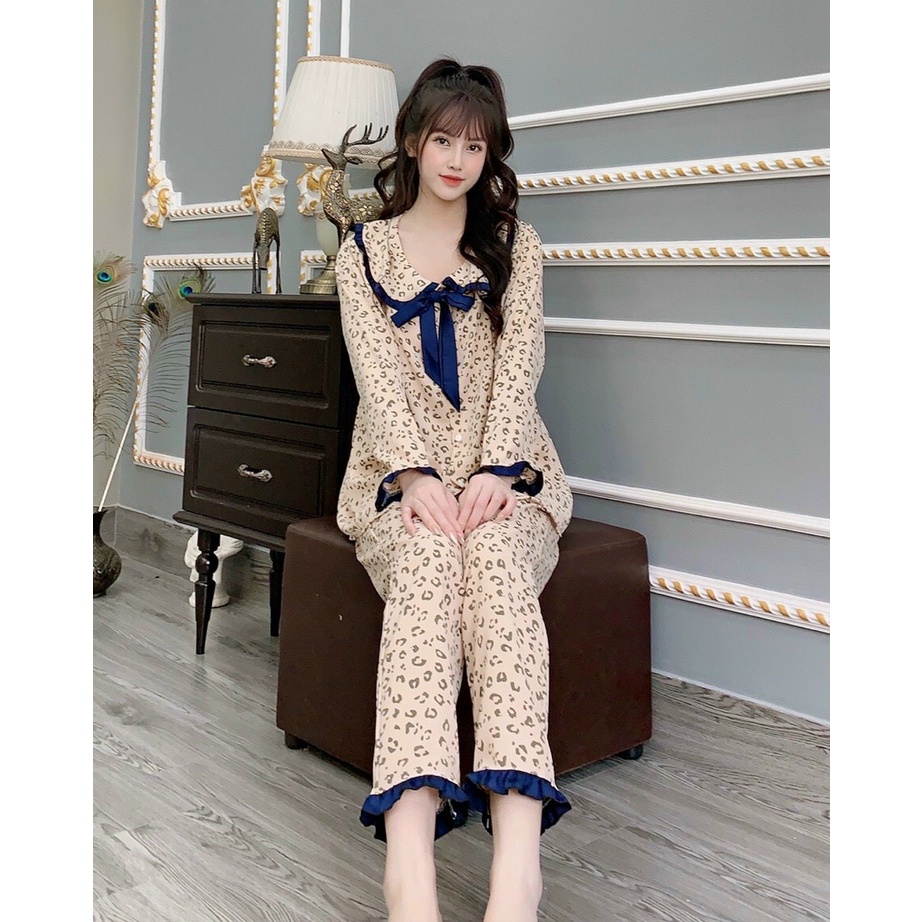 Bộ bầu và sau sinh vải Mango cao cấp cổ bèo 𝐁𝐃𝟕𝟒