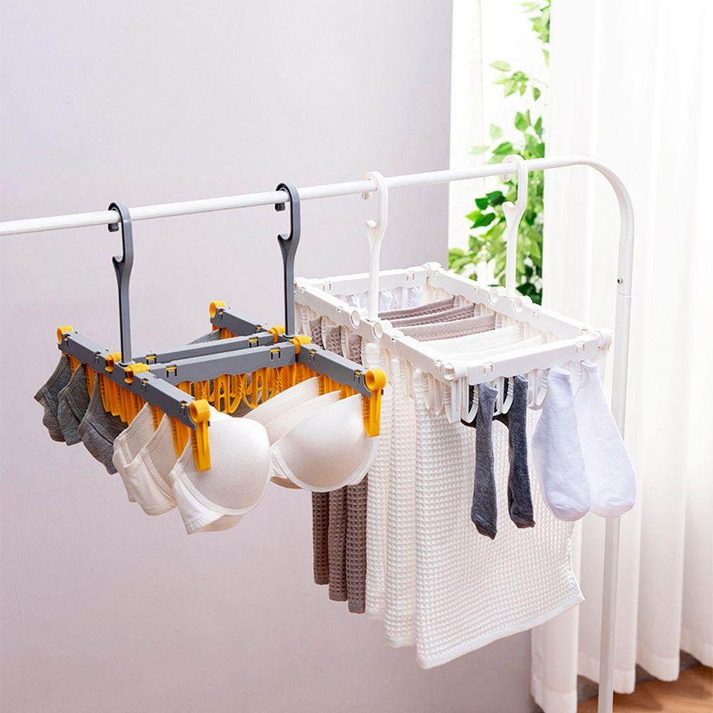 1 Móc Treo Quần Áo Bằng PP Chống Gió Viền Mịn