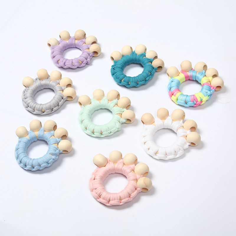 Đồ Chơi Vòng Tay Lục Lạc Phong Cách Boho Dành Cho Bé Mọc Răng