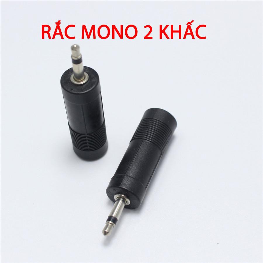 Jack chuyển 3.5mm sang 6.5mm và ngược lại 6,5 sang 3,5 mono 1 chiếc mầu đen