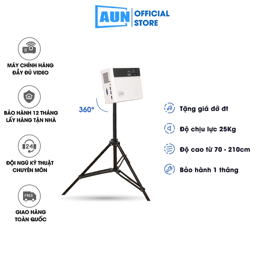 chân tripod máy chiếu - Tripod giá đỡ máy chiếu - Dài 70-210cm - Gọn, nhẹ, chắc chắn - Sử dụng dễ dàng