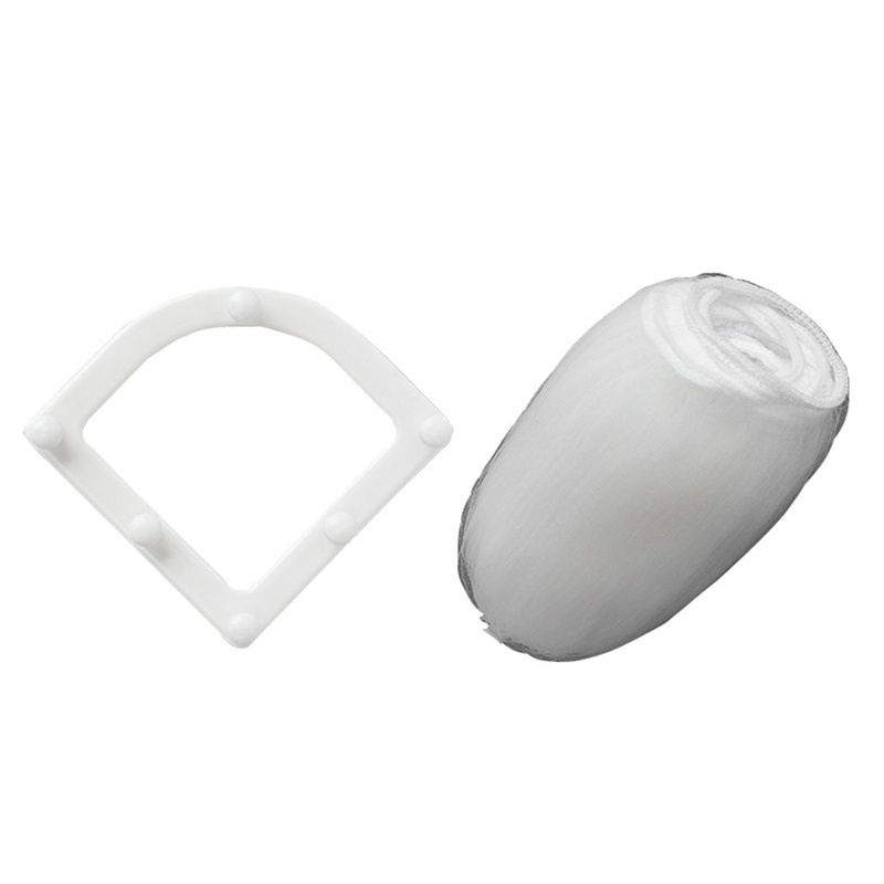 Rổ lưới lọc rau củ quả hình tam giác có giá đỡ tiện dụng cho bồn rửa nhà bếp