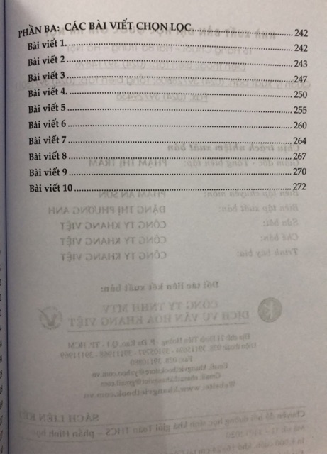 Sách - Chuyên đề bồi dưỡng học sinh khá, giỏi Toán thcs phần Hình học