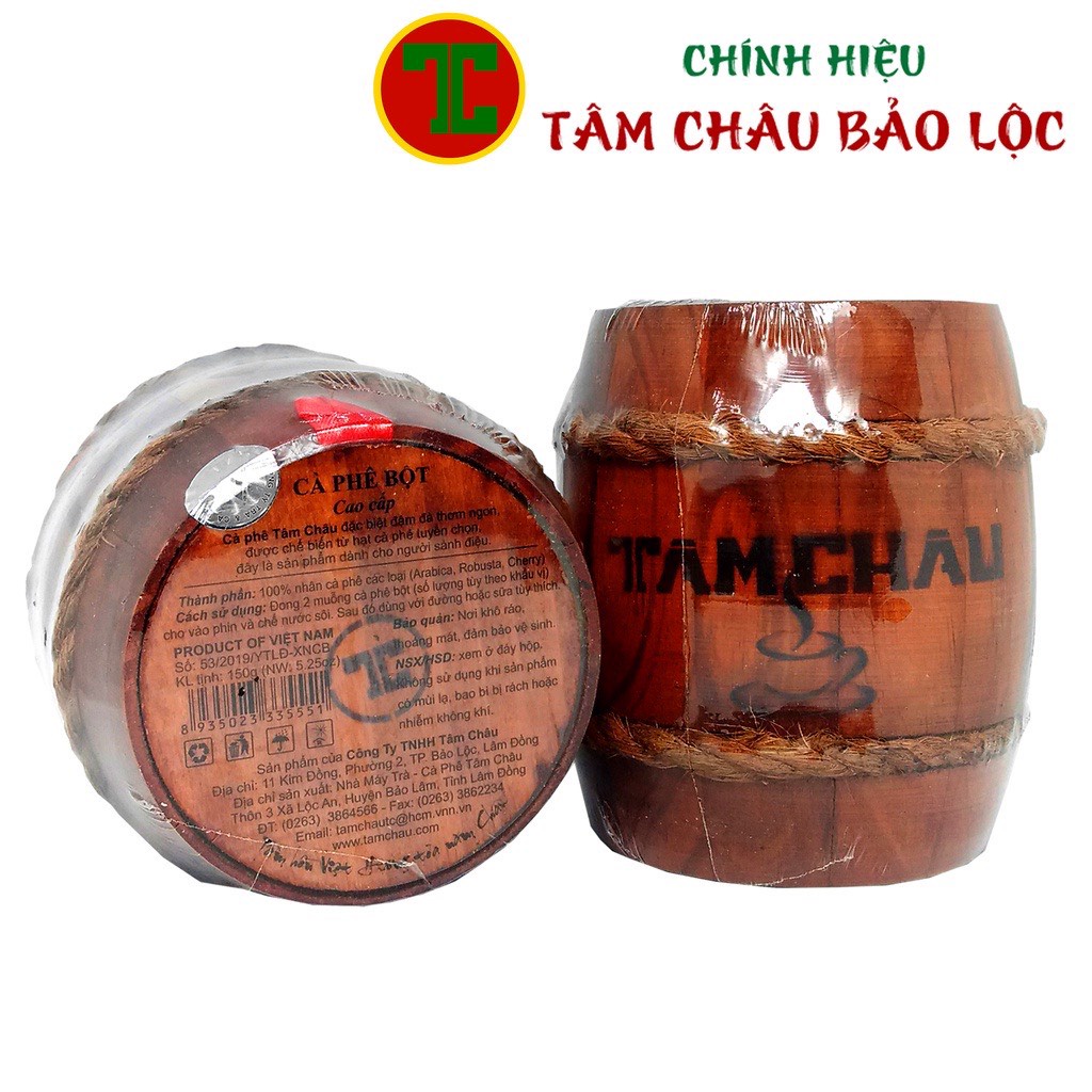 CÀ PHÊ TÂM CHÂU HỘP TRỐNG 150G - CÀ PHÊ HỘP GỖ CAO CẤP CHÍNH HÃNG TÂM CHÂU