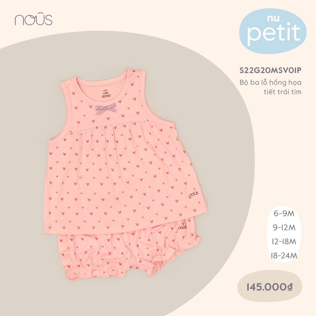 Bộ ba lỗ cho bé 9 đến 18 tháng