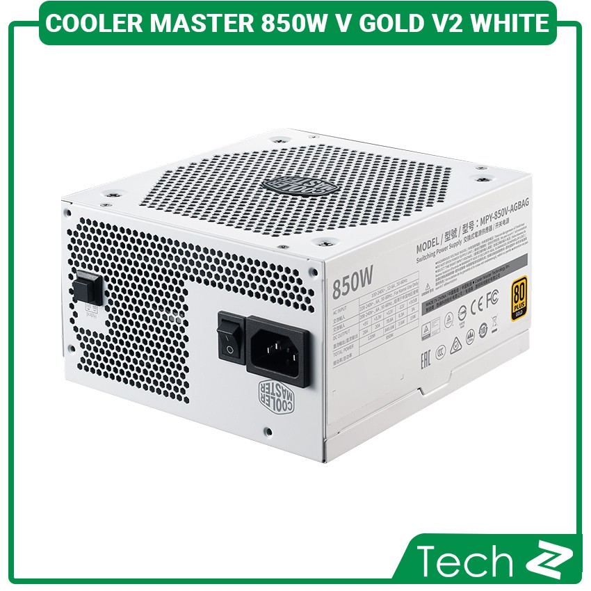 Nguồn máy tính Cooler Master 850W V Gold V2 White (80 Plus Gold/Màu Trắng/Edition)