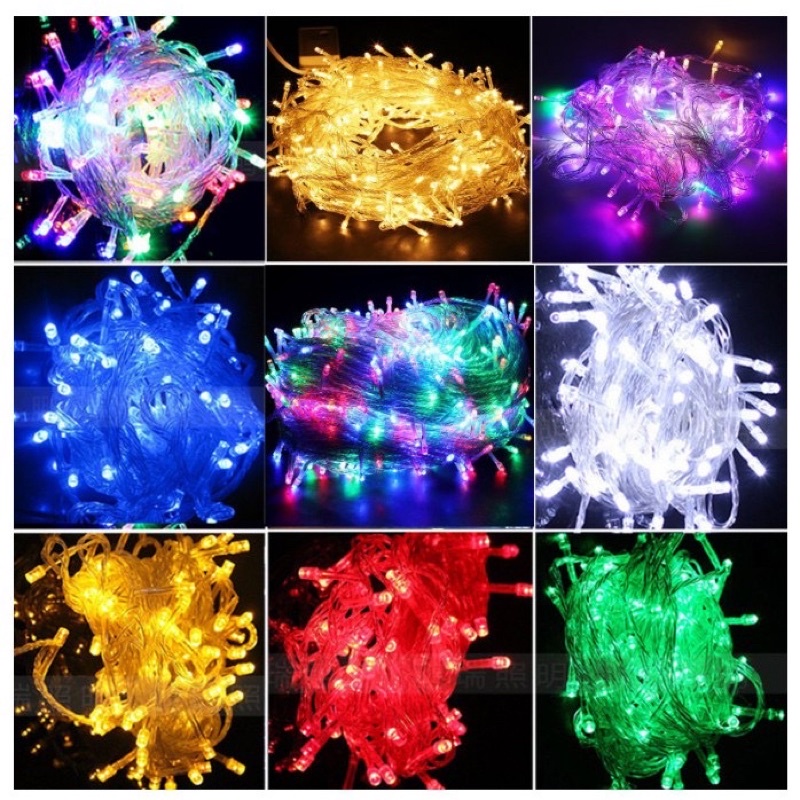 Đèn led trang trí hình ngôi sao nhấp nháy các màu, đèn chớp trang trí noel dài 4m 36 bóng led treo đào quất