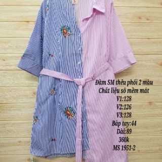 ĐẦM SƠ MI PHỐI MÀU BIG SIZE