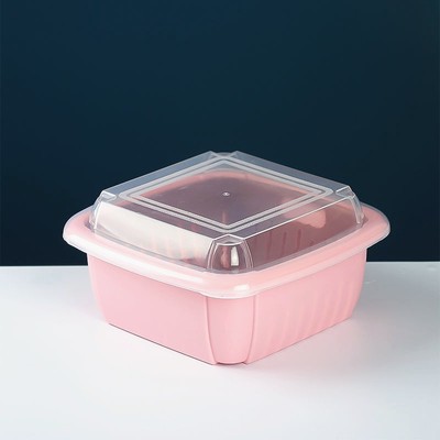 Hộp Đựng Thực Phẩm Tủ Lạnh💖𝐅𝐑𝐄𝐄 𝐒𝐇𝐈𝐏💖Bộ Khay Đựng Rau Củ Quả Ngăn Mát Tủ Lạnh có rổ thoát nước | BigBuy360 - bigbuy360.vn