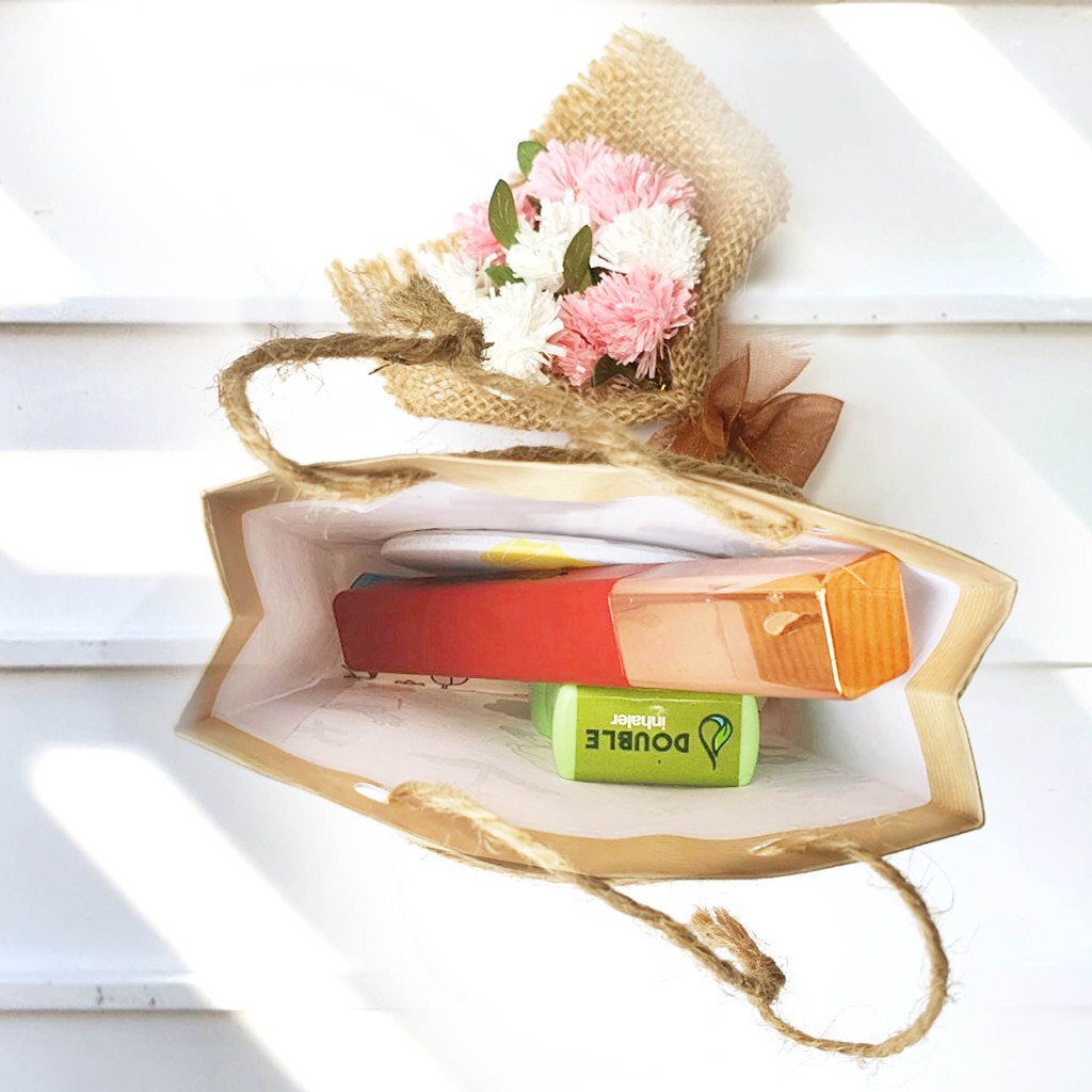 Set 10 Túi giấy mini kraft dễ thương size 9x12cm