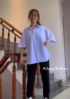 Sơ mi trắng tay lỡ