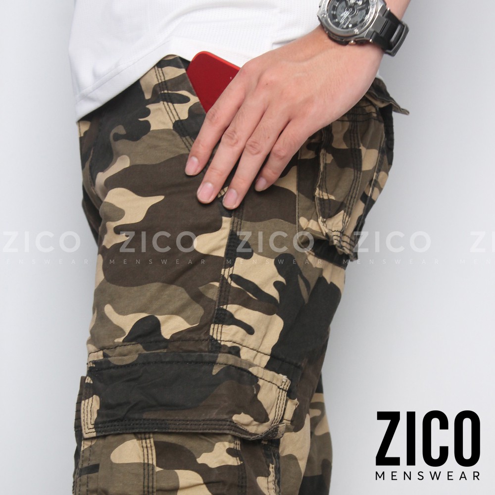 Quần dài nam kaki túi hộp ZICO MENSWEAR 6 túi  - Chất vải Kaki dày dặn, không phai màu