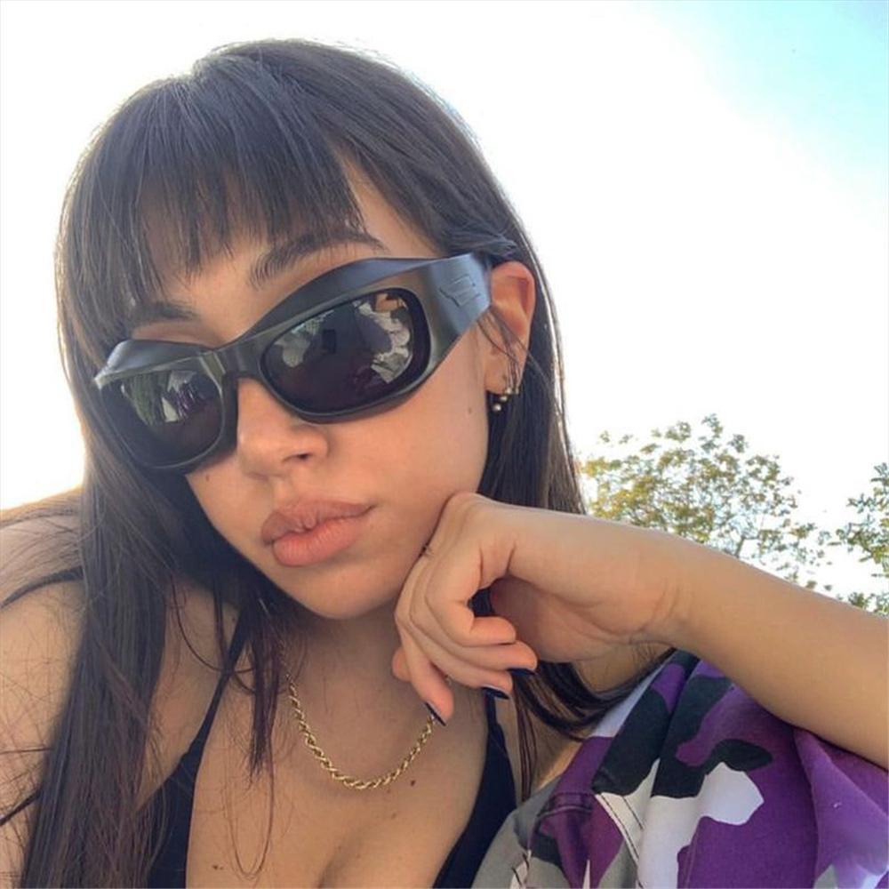Kính Chống Nắng Thể Thao Gọng Dày Y2K Phong Cách Đường Phố