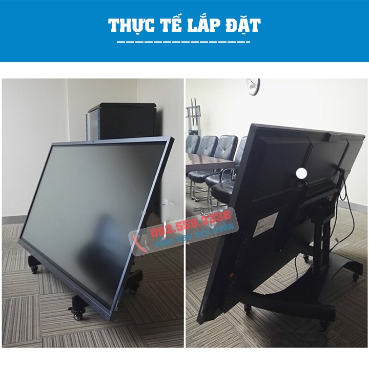 GIÁ TREO TIVI DI ĐỘNG HỘI NGHỊ NB AVA50 32 – 70 INCH - KỆ GIÁ TREO ĐỠ TIVI CÓ BÁNH XE ĐI CHUYỂN
