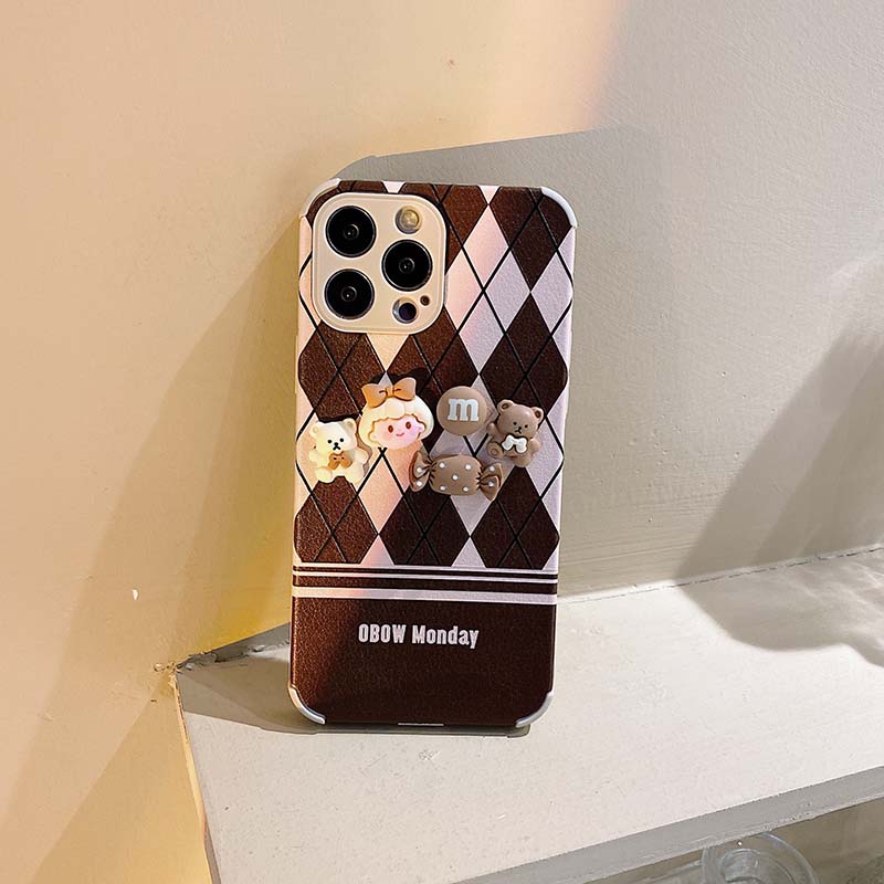 Ốp điện thoại TPU silicon mềm hình cô gái bánh quy 3D cho iPhone11 12 13 Pro Max 6 6S 7 8 Plus X XS XR XSMAX | BigBuy360 - bigbuy360.vn