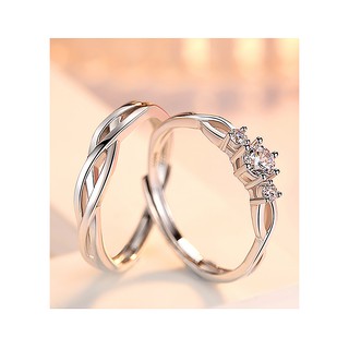 CẶP NHẪN ĐÔI 2019 - NHẪN BẠC NAM - NHẪN BẠC NỮ (TS-ND-A3)