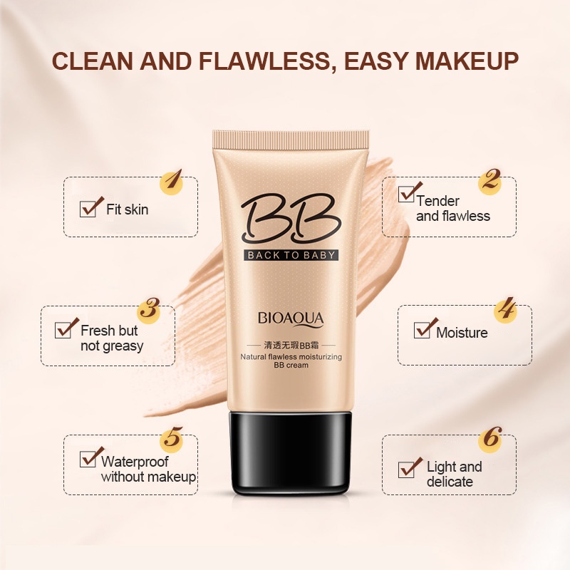 Kem nền BB dạng lỏng che khuyết điểm dưỡng ẩm tự nhiên Boquanya
 | BigBuy360 - bigbuy360.vn