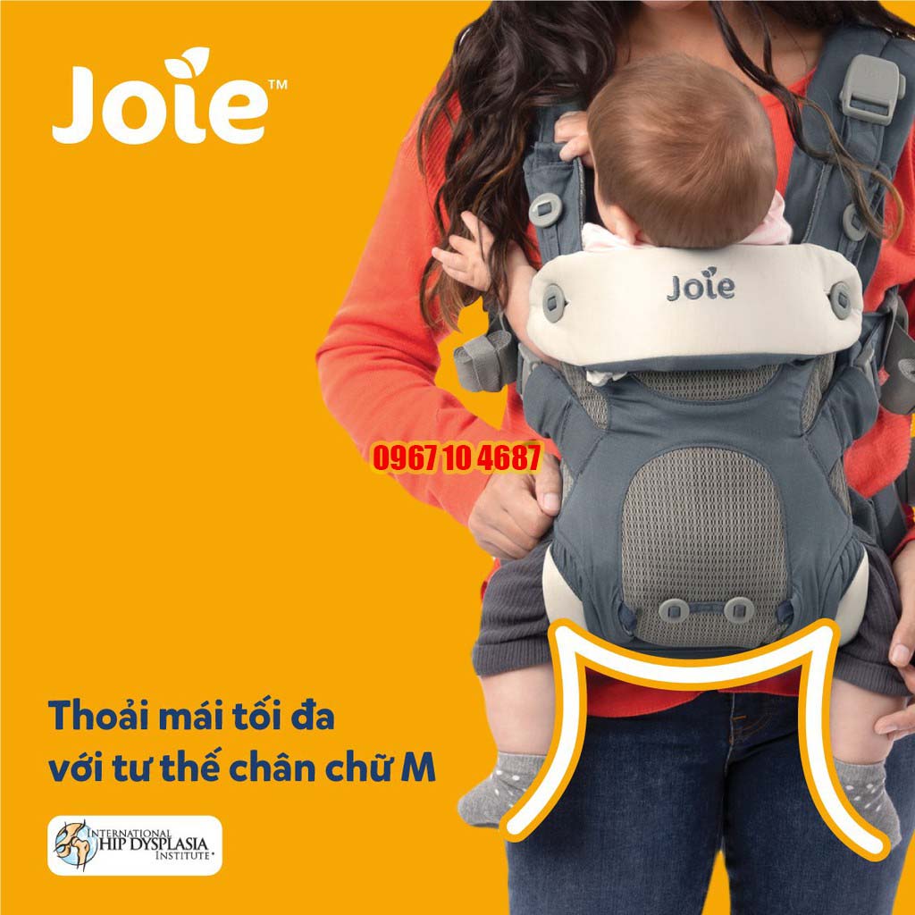 Địu ngồi Joie Savvy cao cấp 4 tư thế cho bé từ sơ sinh đến 15kg