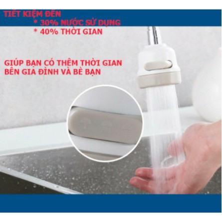 Dây NỐI VÒI RỬA BÁT XOAY 360 ĐỘ ĐIỀU CHỈNH CHẾ 3 ĐỘ DÀI 18CM, Đầu Vòi Xịt Nước Tăng Áp Cho Vòi Bồn Rửa - D3