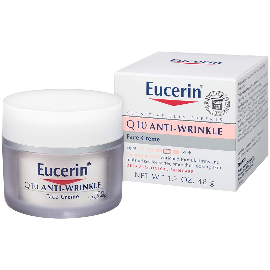 KEM XÓA NẾP NHĂN, CHỐNG LÃO HÓA EUCERIN Q10 ANTI-WRINKLE FACE CREAM (48G)