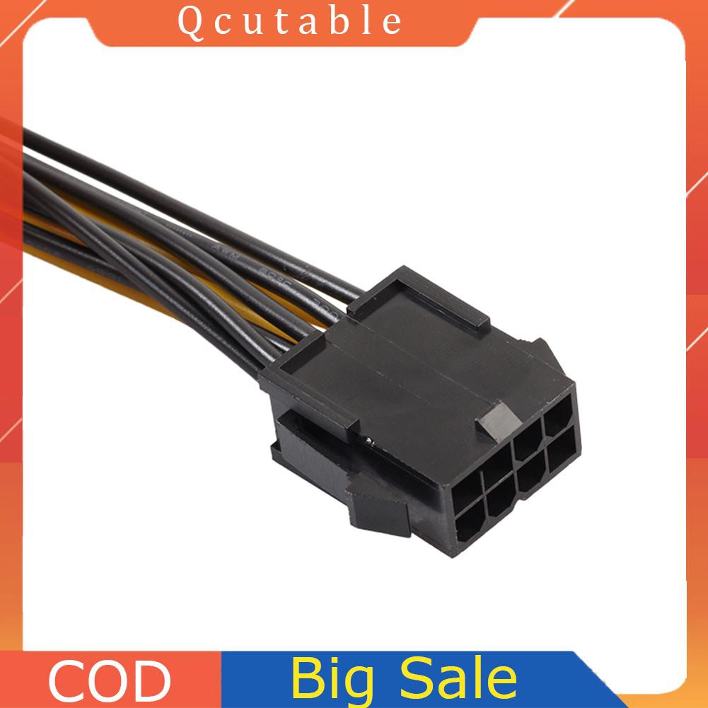 Card Đồ Họa Qt / 30cm Cpu 8pin Sang 8pin (6Pin + 2pin)