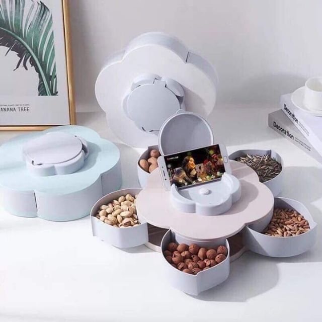 Khay đựng mứt lúa mạch hoa