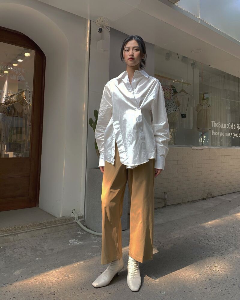 Quần suông lửng kaki ly trước NQ - Q0376 | BigBuy360 - bigbuy360.vn