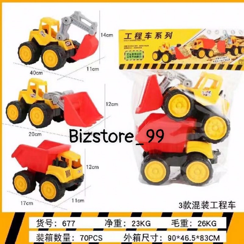 Oto Cần cẩu và xe ben combo 2 cái