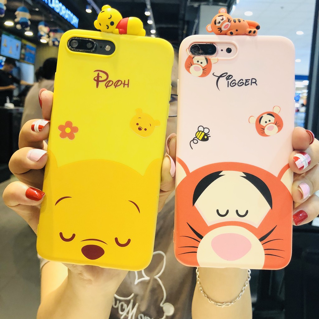 [ SAMSUNG ] Ốp Lưng Silicon Pooh & Tiger - B083